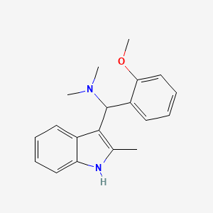 [(2-Methoxyphenyl)-(2-methyl-1H-indol-3-yl)-methyl]-dimethylamine