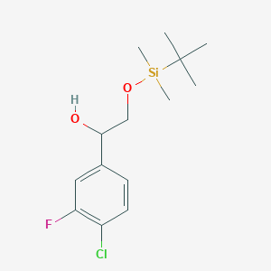 Benzenemethanol, 4-chloro-alpha-[[[(1,1-dimethylethyl)dimethylsilyl]oxy]methyl]-3-fluoro-