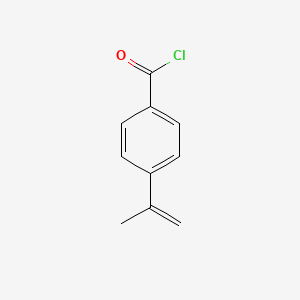molecular formula C10H9ClO B8466100 4-(Prop-1-en-2-yl)benzoyl chloride 