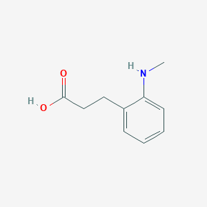 molecular formula C10H13NO2 B8466116 3-[2-(Methylamino)phenyl]propanoic acid 