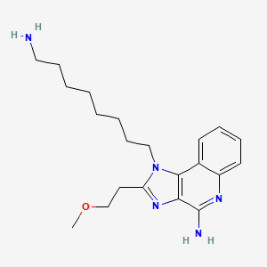 molecular formula C21H31N5O B8466141 1-(8-aminooctyl)-2-(2-methoxyethyl)-1H-imidazo[4,5-c]quinolin-4-amine CAS No. 570410-96-7