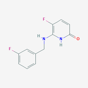 5-Fluoro-6-(3-fluorobenzylamino)pyridine-2-ol