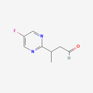 3-(5-Fluoropyrimidin-2-yl)butanal