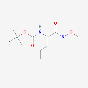N~2~-(tert-Butoxycarbonyl)-N-methoxy-N-methylnorvalinamide