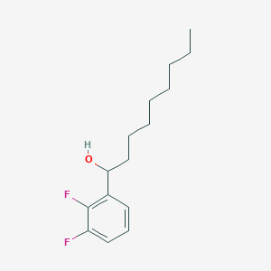 molecular formula C15H22F2O B8466226 (2,3-Difluorophenyl)nonan-1-ol 