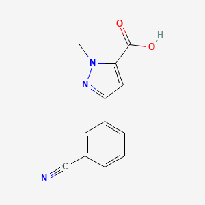 3-(3-cyanophenyl)-1-methyl-1H-pyrazole-5-carboxylic acid