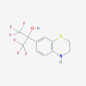 3,4-dihydro-7-[2,2,2-trifluoro-1-hydroxy-1-(trifluoromethyl)ethyl]-2H-1,4-benzothiazine