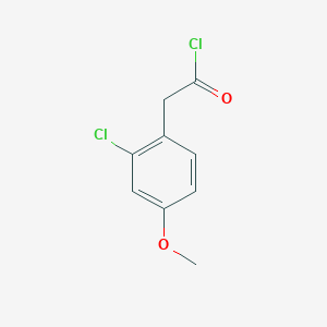 molecular formula C9H8Cl2O2 B8466298 (2-Chloro-4-methoxyphenyl)acetyl chloride 