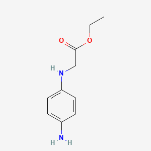 molecular formula C10H14N2O2 B8466343 Ethyl 2-(4-aminophenylamino)acetate 
