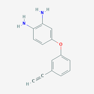 molecular formula C14H12N2O B8466357 4-(3-Ethynylphenoxy)benzene-1,2-diamine CAS No. 58297-25-9