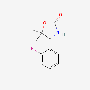 4-(2-Fluorophenyl)-5,5-dimethyloxazolidin-2-one
