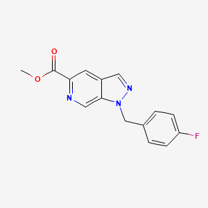 1h-Pyrazolo[3,4-c]pyridine-5-carboxylic acid,1-[(4-fluorophenyl)methyl]-,methyl ester