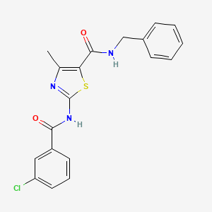 2-(3-Chlorobenzoylamino)-4-methylthiazole-5-carboxylic Acid Benzylamide
