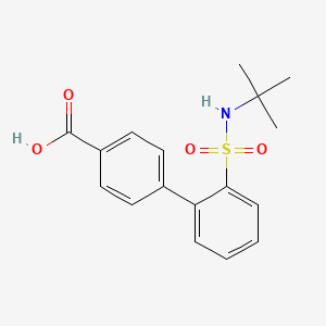 molecular formula C17H19NO4S B8466531 4-(2-t-Butylaminosulfonylphenyl)-benzoic acid 