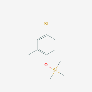 molecular formula C13H24OSi2 B8466562 Trimethyl{3-methyl-4-[(trimethylsilyl)oxy]phenyl}silane CAS No. 825652-15-1