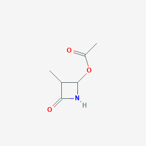 molecular formula C6H9NO3 B8466569 4-Acetoxy-3-methyl-azetidin-2-one 