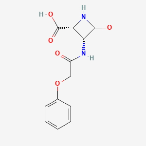 B8466586 (2R,3R)-4-Oxo-3-(2-phenoxyacetamido)azetidine-2-carboxylic acid CAS No. 61964-89-4