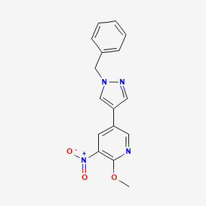 5-(1-Benzyl-1H-pyrazol-4-yl)-2-methoxy-3-nitropyridine