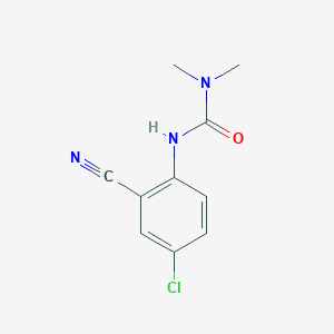 molecular formula C10H10ClN3O B8466782 3-(4-Chloro-2-cyanophenyl)-1,1-dimethylurea 