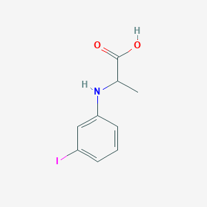 molecular formula C9H10INO2 B8466810 2-(3-Iodo-phenylamino)-propionic acid 