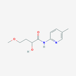 molecular formula C11H16N2O3 B8466820 2-hydroxy-4-methoxy-N-(5-methylpyridin-2-yl)butanamide 