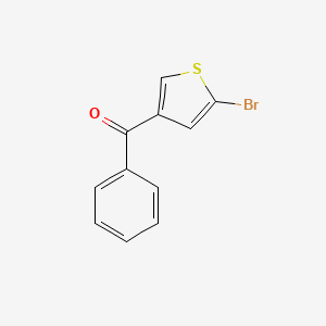 molecular formula C11H7BrOS B8466830 3-Benzoyl-5-bromothiophene 