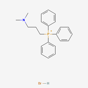 molecular formula C23H28BrNP+ B8466860 Dimethylaminopropyltriphenylphosphonium hydrobromide 