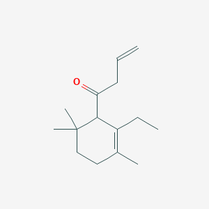 molecular formula C15H24O B8466894 1-(2-Ethyl-3,6,6-trimethylcyclohex-2-en-1-yl)but-3-en-1-one CAS No. 58535-05-0