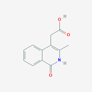 molecular formula C12H11NO3 B8466897 1,2-Dihydro-3-methyl-1-oxo-4-isoquinoline Acetic Acid 