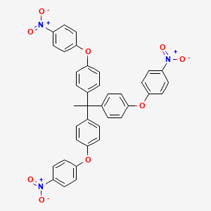 molecular formula C38H27N3O9 B8466902 1,1,1-Tris[4-(4-nitrophenoxy)phenyl]ethane CAS No. 160510-06-5