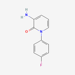 molecular formula C11H9FN2O B8466903 3-amino-1-(4-fluorophenyl)pyridin-2(1H)-one 