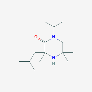 3,5,5-Trimethyl-3-(2-methylpropyl)-1-(propan-2-yl)piperazin-2-one