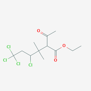 Ethyl 2-acetyl-4,6,6,6-tetrachloro-3,3-dimethylhexanoate