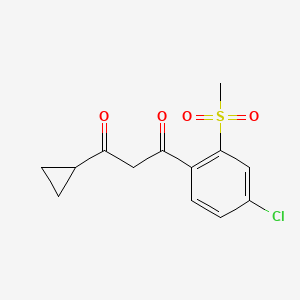 1-[4-Chloro-2-(methanesulfonyl)phenyl]-3-cyclopropylpropane-1,3-dione