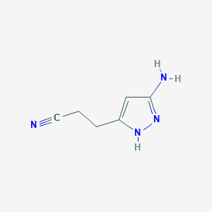 3-(3-Amino-1H-pyrazol-5-yl)propanenitrile