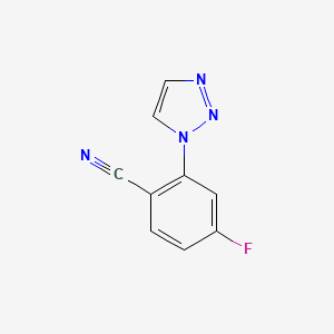4-Fluoro-2-(1H-1,2,3-triazol-1-yl)benzonitrile