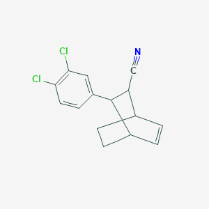 molecular formula C15H13Cl2N B8467093 3-(3,4-Dichlorophenyl)bicyclo[2.2.2]oct-5-ene-2-carbonitrile CAS No. 52807-89-3