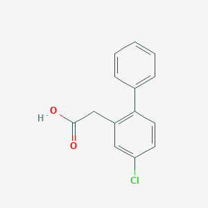 molecular formula C14H11ClO2 B8467121 (4-Chlorobiphenyl-2-yl)acetic acid 