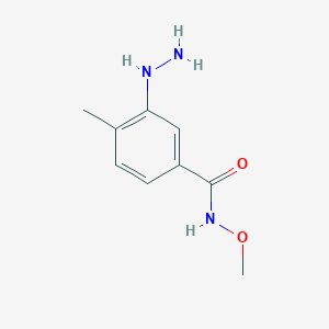 3-hydrazino-N-methoxy-4-methyl-benzamide