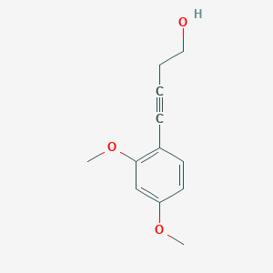 molecular formula C12H14O3 B8467128 4-(2,4-Dimethoxyphenyl)-but-3-yn-1-ol 