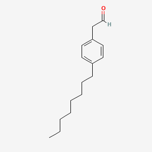 molecular formula C16H24O B8467133 (4-Octylphenyl)acetaldehyde CAS No. 88255-14-5