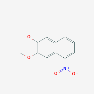 molecular formula C12H11NO4 B8467149 5-Nitro-2,3-dimethoxynaphthalene 