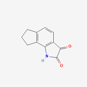 molecular formula C11H9NO2 B8467192 1,6,7,8-Tetrahydro-1-aza-as-indacene-2,3-dione 