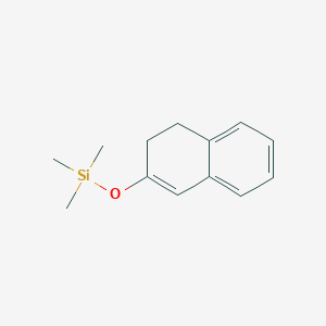 molecular formula C13H18OSi B8467203 Silane, [(3,4-dihydro-2-naphthalenyl)oxy]trimethyl- CAS No. 50629-48-6