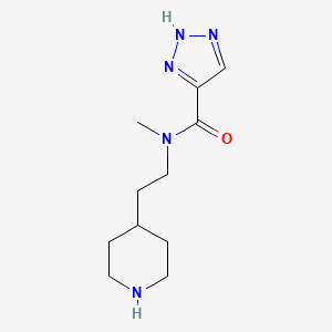 N-methyl-N-(2-(piperidin-4-yl)ethyl)-1H-1,2,3-triazole-4-carboxamide