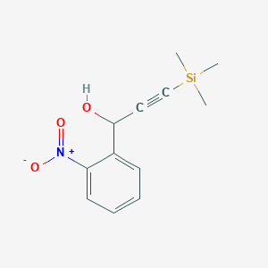 1-(2-Nitrophenyl)-3-(trimethylsilyl)prop-2-YN-1-OL