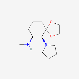(6S,7R)-N-Methyl-6-(pyrrolidin-1-yl)-1,4-dioxaspiro[4.5]decan-7-amine