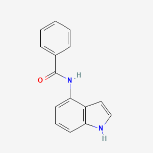 molecular formula C15H12N2O B8467321 N-(1H-indol-4-yl)benzamide CAS No. 5192-24-5