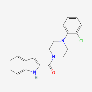 molecular formula C19H18ClN3O B8467333 [4-(2-chlorophenyl)piperazin-1-yl](1H-indol-2-yl)methanone 