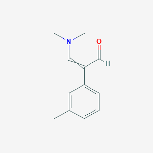 molecular formula C12H15NO B8467382 3-(Dimethylamino)-2-(3-methylphenyl)-2-propenal 